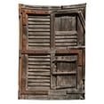 thumbnail image 3 of Ambesonne Farmland Tablecloth Rectangular Table Cover, Wooden Italian Door, 52"x70", Umber Brown, 3 of 4