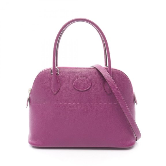 Pre-Owned Hermes Hermès Bolide 27 Anemone handbag, Epsom leather, women's, purple (Good)
