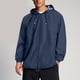 thumbnail image 3 of pstuiky camisetas de hombre Chaqueta impermeable de color liso para hombre para exteriores, para escalada, deporte, correr, con bolsillo y cremallera, manga larga, con capucha, 3 of 8