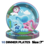10PCS Blue's Clues Paper Plates Party Supplies Tableware Disposable Dinnerware