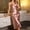 Pink, variant on Womens Long Nightgown Sleeveless Night Dress Fashion V-Neck Spaghetti Strap Chemise Elegant Bride Wedding Party Dress