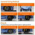 thumbnail image 4 of Car Service Ramps, Vehicle Service Ramps PP High Hardness Impact Resistant  For 4400 Lbs Vehicles, 4 of 7