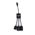 thumbnail image 4 of 3 in 1 USB OTG Cable Adapter  3 in 1 Micro USB HUB Adaptor with Power 3-Port Charging OTG Host Cable Cord Adapter Micro USB Hub USB OTG Extension Adapter for Smartphone and Tablet Black, 4 of 9