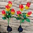 thumbnail image 5 of 2 piezas de luces solares LANNMXG con estaca de flor de lirio impermeables IP65, 5 of 5