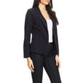 thumbnail image 2 of Women's Casual Long Sleeves Office Workwear Solid Blazer Jacket, 2 of 5