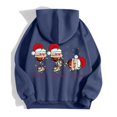 thumbnail image 6 of Womens Ugly Christmas Hooded Sweatshirts Xmas Santa Claus Printed Long Sleeve Full Zip Up Jackets Crew Neck Basic Fall Trendy Winter Hoodies with Pocket, 6 of 8