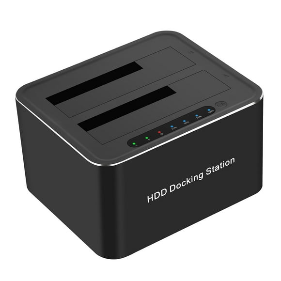 Dual-bay Hard Disk Drive Docking Station For 2.5'' And 3.5'' HDD SSD SATA To USB 3.0 HDD Docking Station