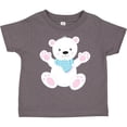 thumbnail image 3 of Inktastic Cute Polar Bear, White Bear With Blue Scarf Boys or Girls Toddler T-Shirt, 3 of 5
