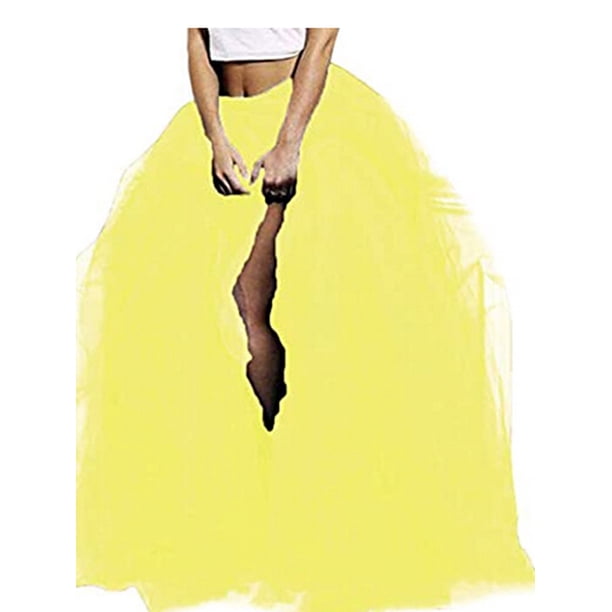 Faldas de tul para mujer, con capas, cintura alta, superpuestas, largas, con volantes, para ocasiones especiales, con busto, para salir de noche, hasta el suelo, con abertura.