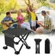 thumbnail image 5 of Taburete plegable portátil, banco compacto para exteriores, diseño ligero, silla plegable, para camping, senderismo y viajes, fácil de instalar, asiento multiusos, equipo plegable, muebles de exterio, 5 of 9