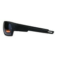 thumbnail image 3 of Mens Xloop Warp Around Sport Plastic Rectangular Sunglasses Solid Black, 3 of 4