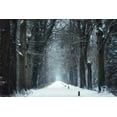 thumbnail image 2 of Podt, Martin 18x13 Black Ornate Wood Framed with Double Matting Museum Art Print Titled - Snow in Markelo, 2 of 4