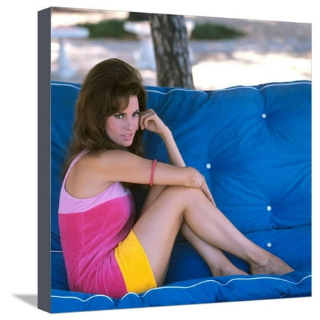 American actress Raquel Welch born spetember 5th, 1940 in Chicago, here 1964 (photo) Stretched Canvas Print Wall (Best Bars In America Chicago)