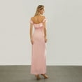 thumbnail image 6 of Biezeib Women's Summer Long Evening Dress Pink Backless Off Shoulder Strapless Ruffle Dress, 6 of 6