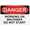 Warning Sign 3, variant on Metal Sign, Danger Sign - WHEN LIGHT IS FLASHING DO NOT ENTER WITHOUT PROPER PROTECTIVE, Waterproof, Fade and Scratch Resistant, safety signs, equipment Warning signs, etc