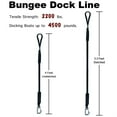 Stretchable Shock Bungee Dock Lines Set of 1/2PCS Essential Boat