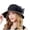 Black-w5hAP, variant on RFQWOVSR Women's Wide Brim Bucket Sun Hat with Butterfly Graphic Breathable Summer Beach Cap
