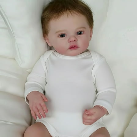 17-Inch Realistic Baby Doll with Hand-Painted Details – Baby Dolls with Accessories Lifelike Doll Toy Gift for Kids 3 