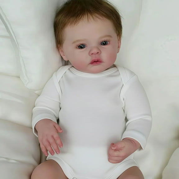 17-Inch Realistic Baby Doll with Hand-Painted Details – Baby Dolls with Accessories Lifelike Doll Toy Gift for Kids 3 