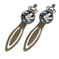 thumbnail image 2 of Doves Vintage Copper Crown-Shaped Bookmarks - Stainless Steel Reading Accessories for Book Lovers and Readers - Set of 2 Book Markers, 2 of 5