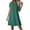 Army Green, variant on Horkkom Linen Dress Women Short Sleeve Mini Solid Color Summer Dresses Loose Vacation Casual Dresses, S-2XL