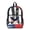 American Eagle 250th Anniversary, variant on 17 Inch Clear Backpack, Heavy Duty Skateboard Dinosaur Camo Print Fabric & PVC Transparent Bag with Front Pockets & Side Mesh, Large Capacity See Through Bookbag for School Work Travel