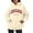 Beige, variant on XIAONU Womens Hoodies Retro Letter Print Drawstring Hooded Sweatshirt With Kangaroo Pocket Drawstring Long Sleeve Fleece Lined Pullover Hoodie
