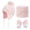 Pink, variant on Hauaitttt Chicminie 3 Pcs/Set Children Hat Neck Warp Gloves Set Thickened Print Knitted Heat Retention Windproof Keep Warm Girls Boys Outdoor Scarf Gloves Set Boys Baseball Hat