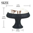 thumbnail image 4 of 4 Pcs Jungle Elk Knobs for Kitchen Cabinet Cupboard Dresser Bookcase Drawer Pulls Handles Round Home Decor, 4 of 8