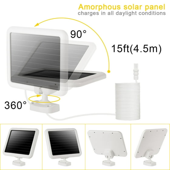 Solla Dual Head Motion Sensor Led Security Light With A Solar Panel Solla Dual Head Motion Sensor Led Security Light With A Solar Panel 950 Lm 5000k Daylight 3 Modes Adjule And Detector Ip65 Waterproof Flood
