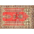 thumbnail image 1 of Ahgly Company Indoor Rectangle Traditional Sandy Brown Persian Area Rugs, Swatch Sample, 1 of 6