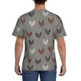 thumbnail image 3 of Bixox Men's Rooster Printed Short Sleeve Skinny Athletic T-Shirt, 3 of 6