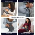 thumbnail image 3 of Geniani Heating Pad for Back Pain Relief – Electric Heating Pad for Cramps & Period Cramps, Neck and Shoulders, Auto Shut Off, Machine Washable (12"x24", Navy Gray), 3 of 11