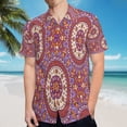 thumbnail image 5 of High Quality Hawaiian Shirts for Men Short Sleeve Aloha Beach Shirt Floral Summer Casual Button Down Shirts Blouses F4G3XS, 5 of 7