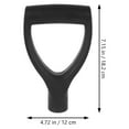 thumbnail image 2 of Poignée de Pelle de Jardinage Poignée de Pelle en Plastique Poignée de Pelle en Forme de D Remplacement, 2 of 9