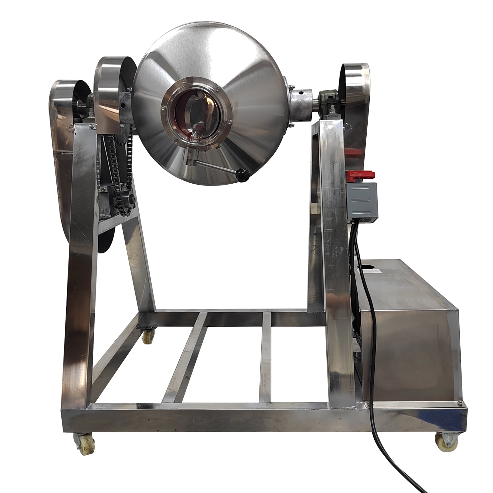30L Drum Mixer Dry Powder Blender 360° Rotation Drum Particle Mixing Machine 110V