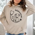 thumbnail image 2 of Veterinarian Hooded Sweatshirt: Dog, Cat  Stethoscope Design, 2 of 6