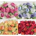 thumbnail image 4 of Faux Flower Bouquet, 7-Head Artificial Peony and Chrysanthemum, Wedding Bridal Handheld Flowers, Decorative Silk Flowers for Home, DIY Craft Projects, 4 of 4