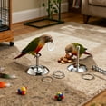 thumbnail image 5 of Zinc-Coated Metal Ring Parrot Toy for Small to Large Birds, Interactive Stacking Training Toy for Intellectual Development, Chew-Resistant Design for Cockatiels, Parakeets, Conures and Lovebirds, 5 of 5