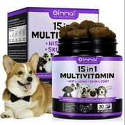 Dog Multivitamin 30 Chews 15 in 1 Dog Vitamins & Supplements Dog Multi Vitamins