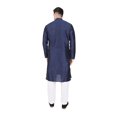 thumbnail image 3 of TRILOKI Mens Kurta Pajama Set Art Silk Ethnic Indian Traditional Wear Wedding Designer Ethnic Diwali Puja Kurta Payjama Set, 3 of 6