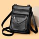 thumbnail image 5 of Bolso de Teléfono Móvil para Mujer | Bolso de hombro vertical de cuero PU suave Marrón | Diseño compacto y ligero • Monedero seguro • Costuras finas • Duradero para todos los días | 24,5 x 9,7 x 9,3, 5 of 6