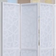 thumbnail image 5 of Roundhill Furniture Giyano Rice Paper/Wood 4-Panel Screen Room Divider in White, 5 of 7