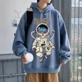 thumbnail image 2 of Sudadera Concapucha Y Manga Larga Con Estampadode Astronauta, 2 of 6