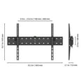 thumbnail image 4 of Pro-Mounts Tilt TV Wall Mount for 37"-85" Flat and Curved TVs, Max VESA 600x400mm, Holds up to 88lbs, Lifetime Warranty, 4 of 9