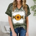 thumbnail image 1 of Fiudx Ofertas Flash Artículos En Oferta Camiseta Holgada Estampada con Cuello En V y Manga Corta para Mujer, 1 of 5