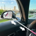 thumbnail image 4 of Side Mirror Squeegee, Retractable Car Mirror Squeegee, Small and Portable Car Accessories for Rainy Foggy Weather, Universal Rear View Mirror Accessories (Black/Pink), 4 of 6