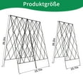 thumbnail image 3 of Slsy Foldable Cucumber Trellis, 2 Pack A-Frame Trellis Outdoor Garden Trellis for Climbing Plants Vegetables Flowers, Steel Plant Support Trellis Plant Climbing Trellis, Black, 3 of 8