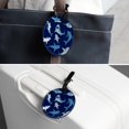 thumbnail image 7 of 2Pcs Leather Round Shark Cruise Luggage Tag with Privacy Cover and Name ID Tag - Suitable for Travel Handbags Backpacks School Bags Luggage Tags, 7 of 7