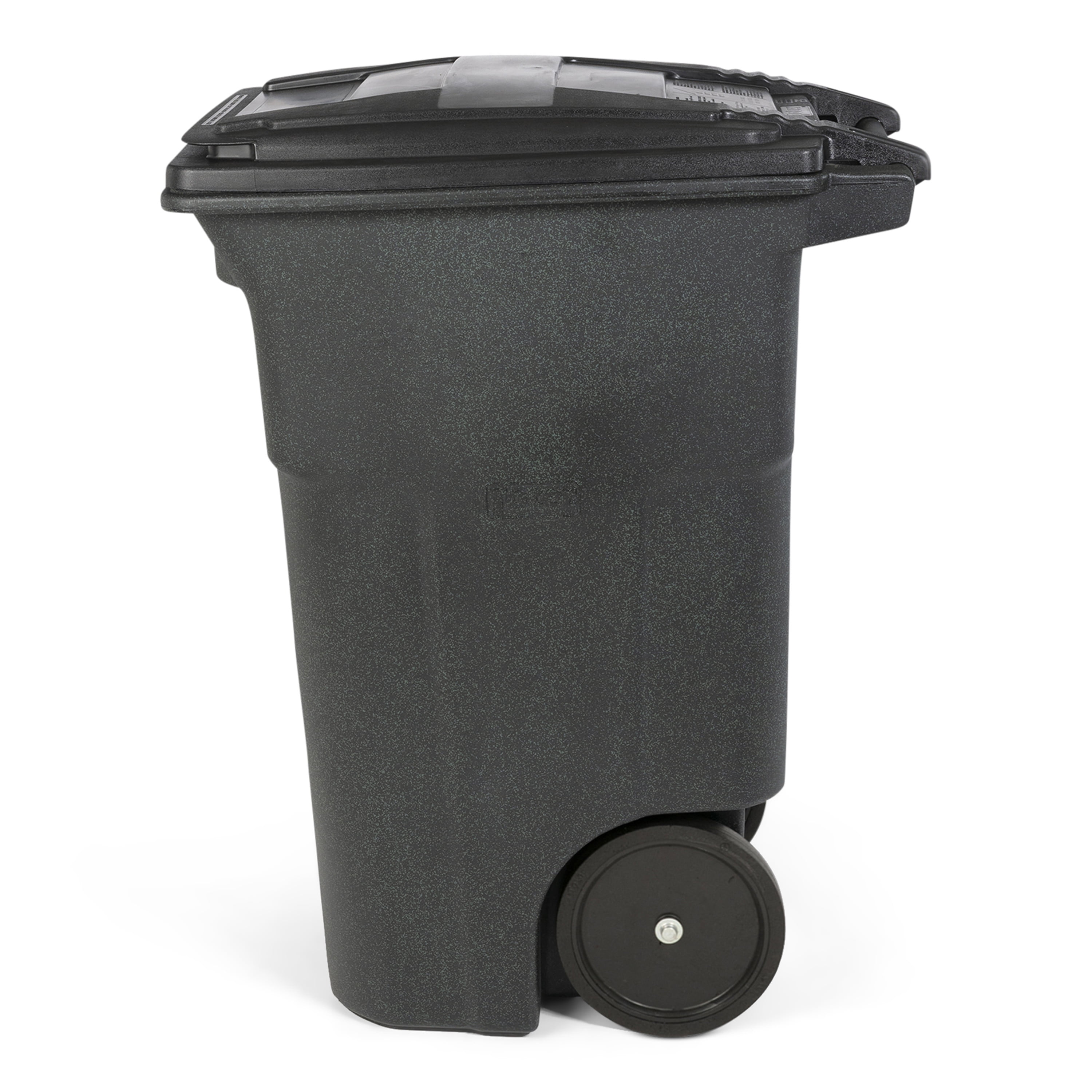 Toter 64 Gal. Trash Can Greenstone with Quiet Wheels and Lid